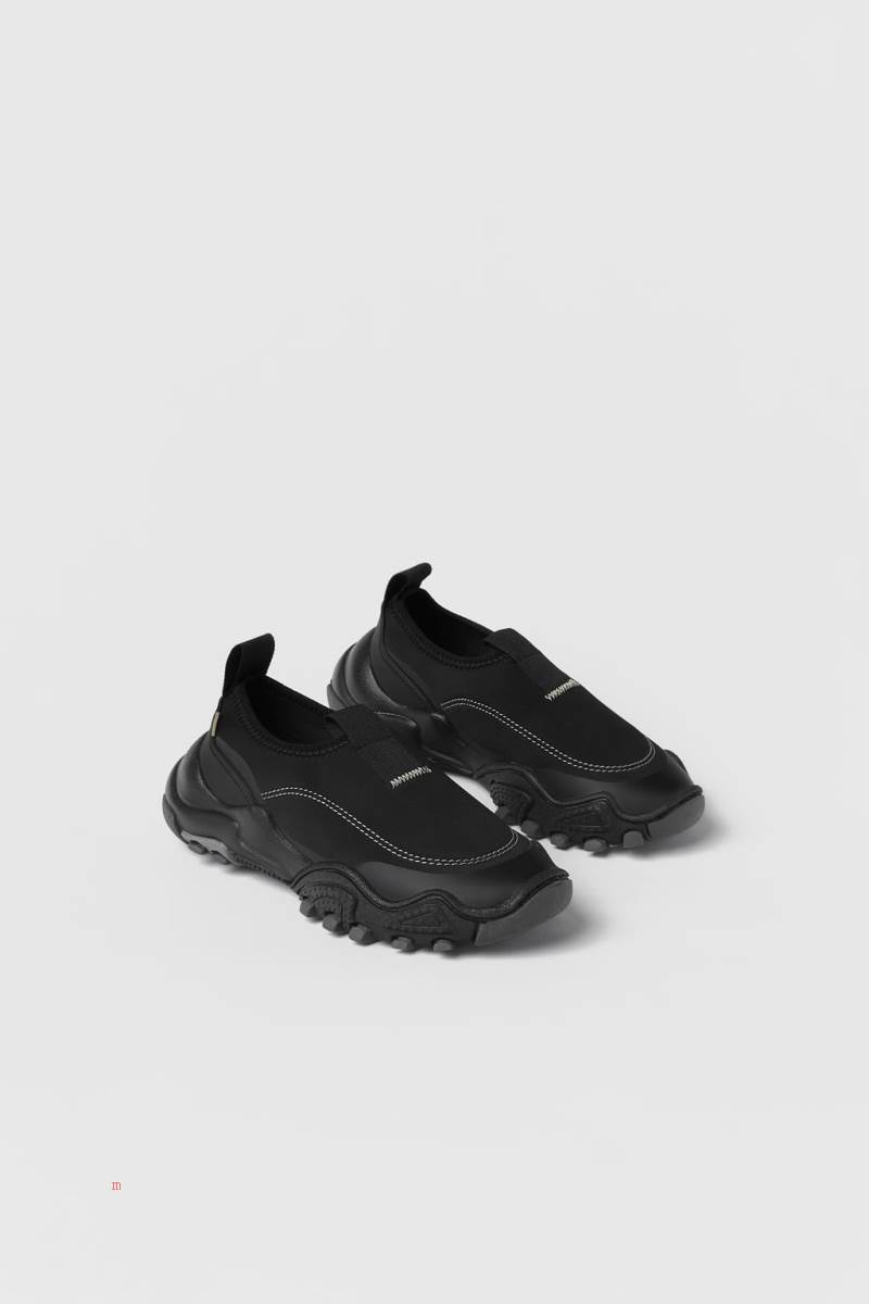 ZARA Trainer Träningsskor Tjej Svarta | WFKNB-5879