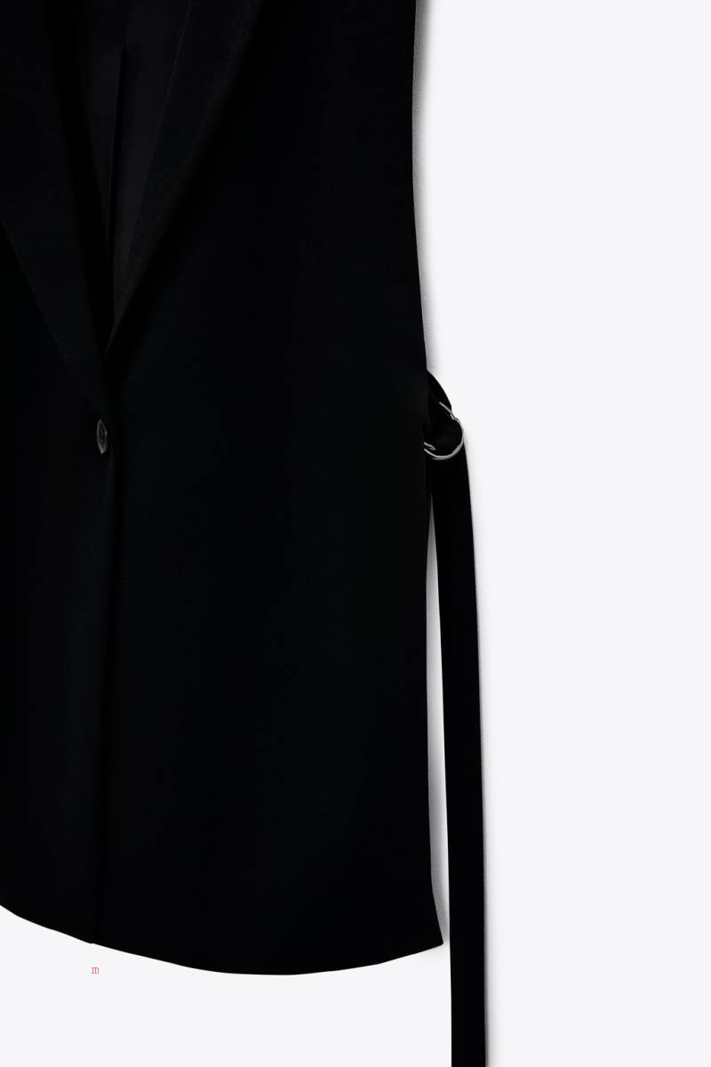 ZARA VENTS Kostym Väst Dam Svarta | FZTQN-6230