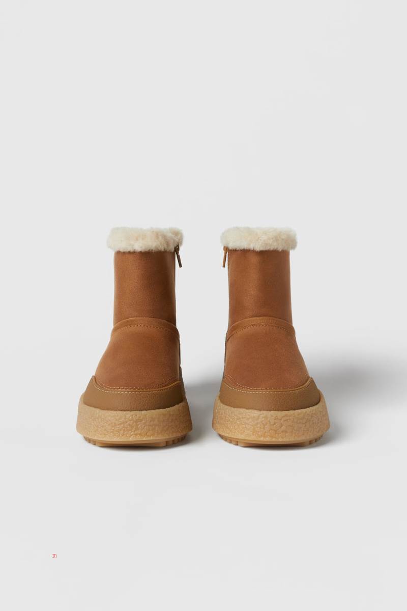 ZARA WITH FAUX FUR LINING Ankelboots Tjej Bruna | FVZDM-4761