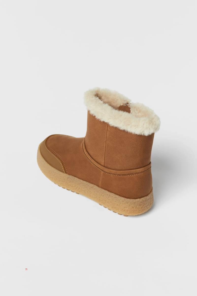 ZARA WITH FAUX FUR LINING Ankelboots Tjej Bruna | FVZDM-4761