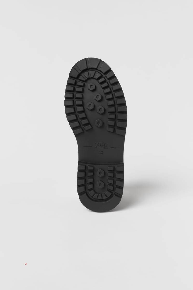 ZARA WITH TRACK SOLES Loafers Tjej Svarta | LPZAN-1769