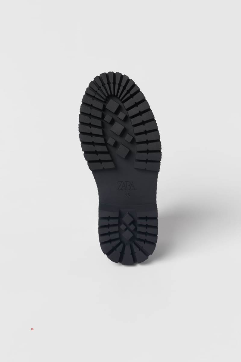 ZARA WITH TRACK SOLES Loafers Tjej Svarta | NERTP-9342
