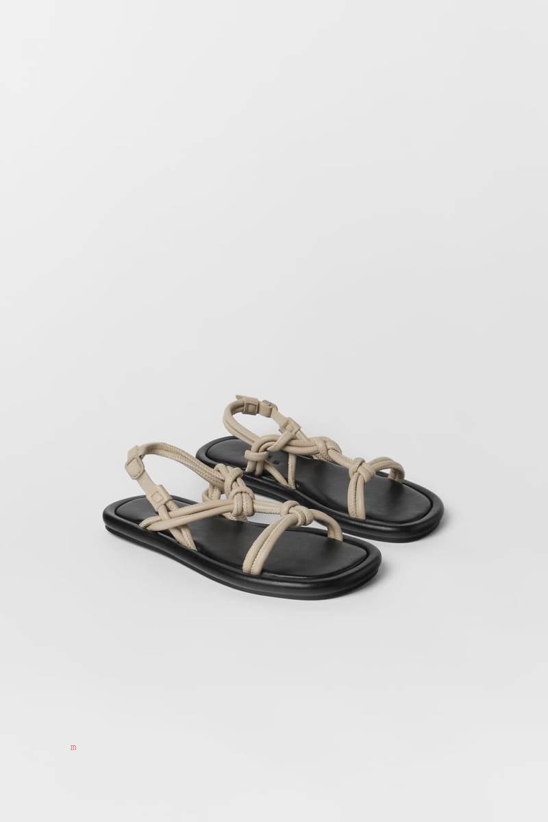 ZARA WITH TUBULAR STRAPS Sandaler Tjej Vita | ZCIGA-3895