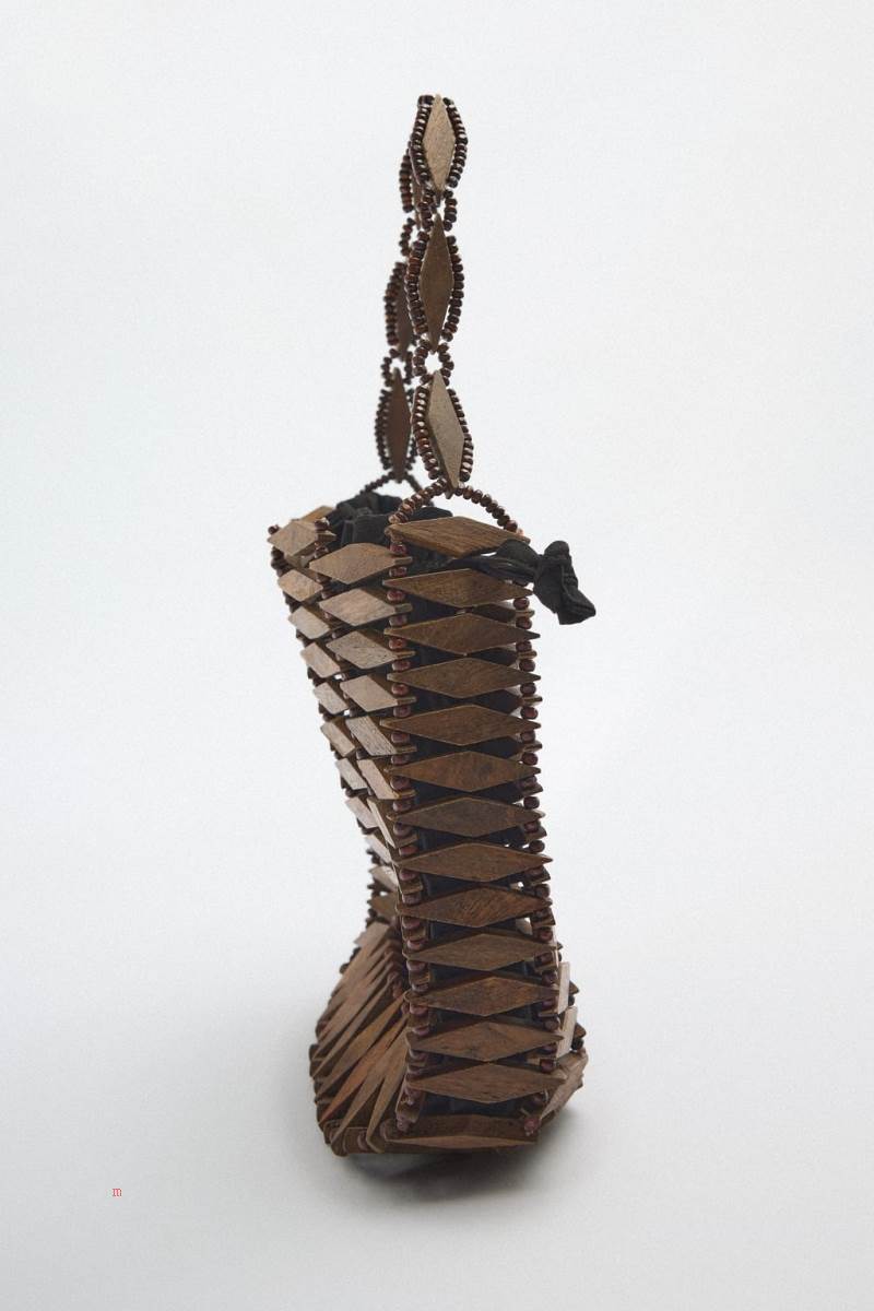 ZARA WOODEN Axelväska Dam Bruna | RXDPL-7380