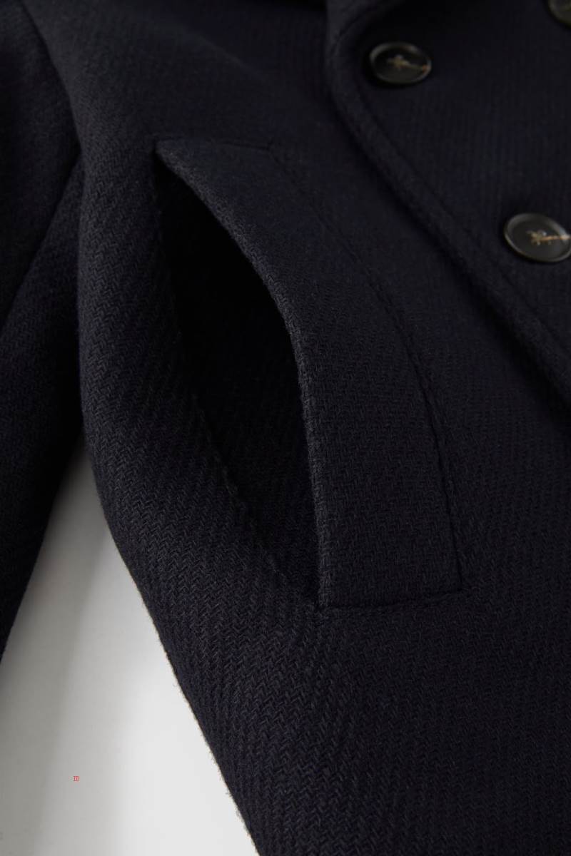 ZARA WOOL BLEND NAUTICAL Rockar Pojke Marinblå Blå | FKQUA-3682