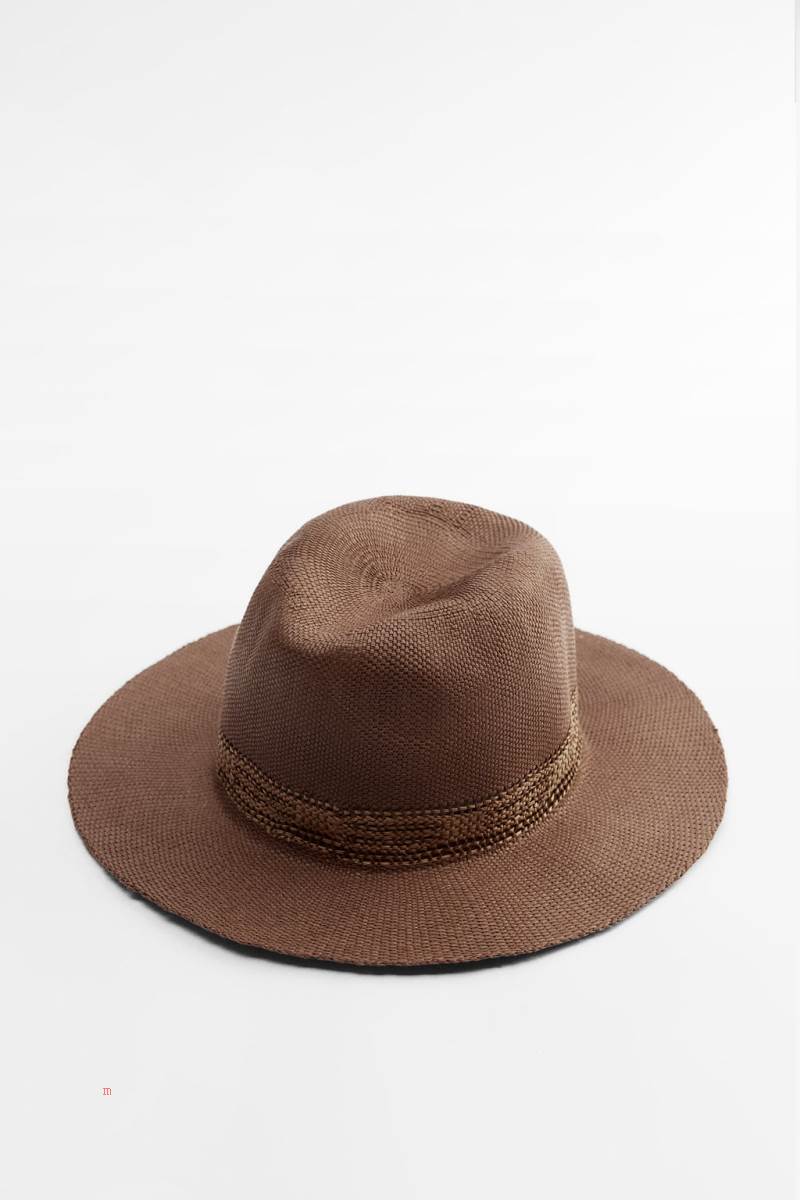 ZARA WOVEN WITH BORDER Hatt Dam Bruna | UHGTP-5137