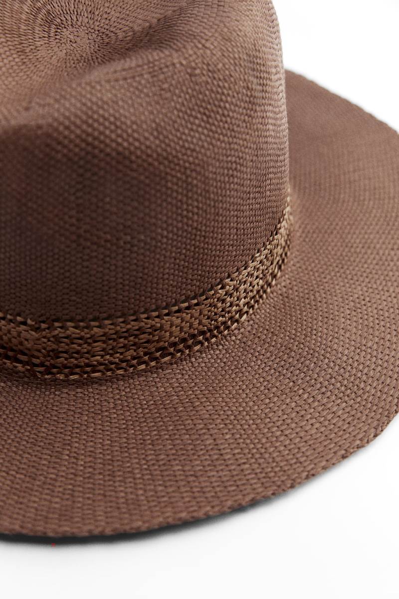 ZARA WOVEN WITH BORDER Hatt Dam Bruna | UHGTP-5137