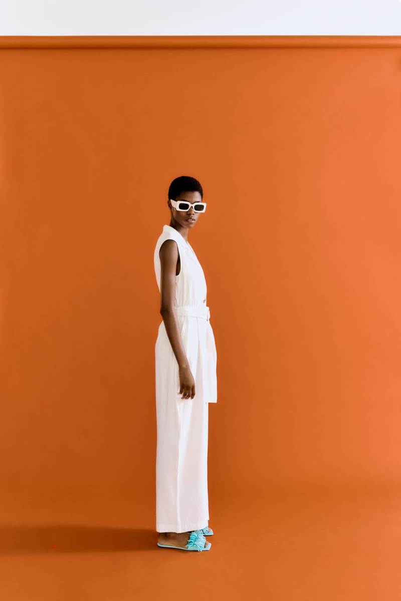 ZARA WRAP WITH BELT Jumpsuit Dam Vita | KSMYJ-2491