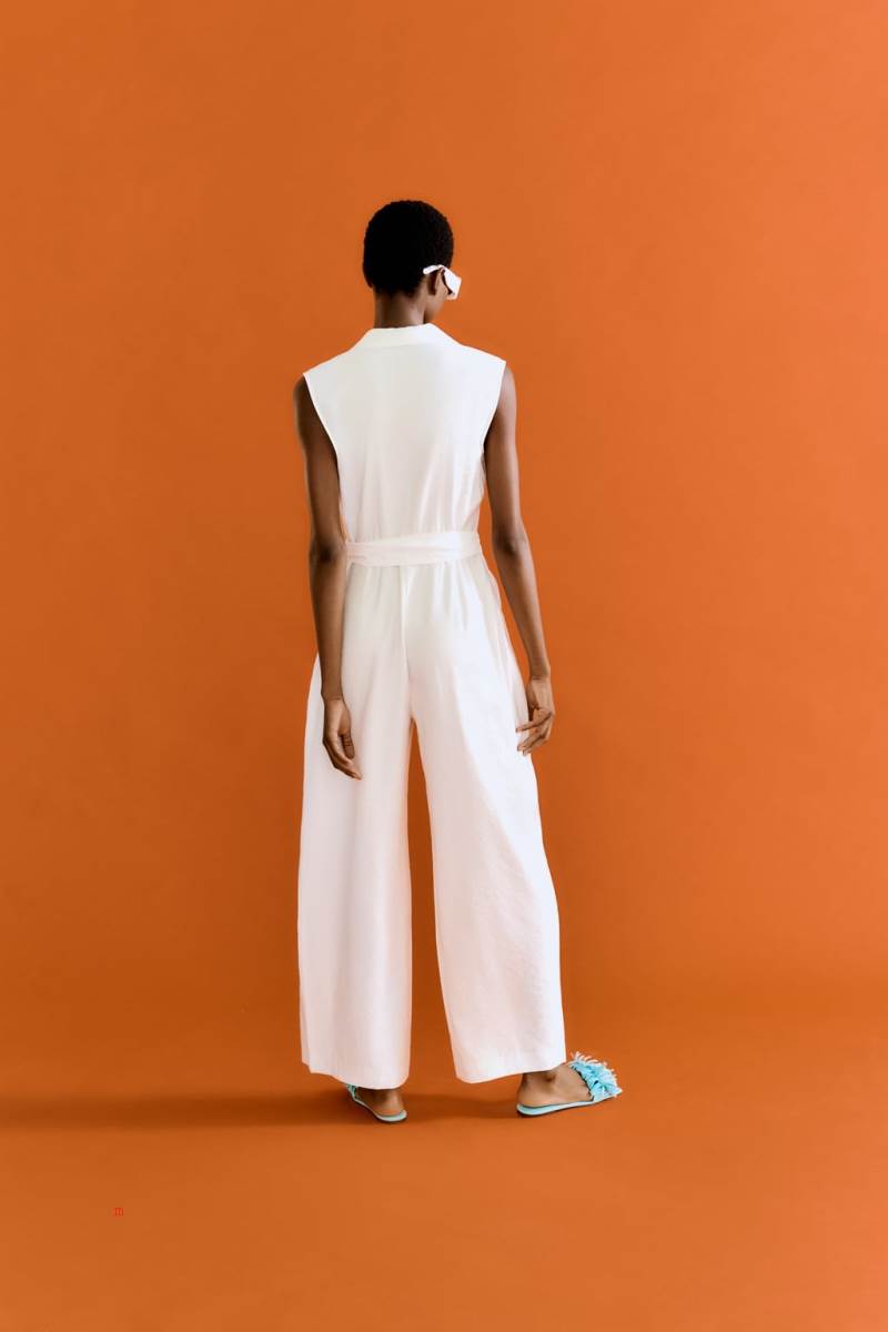 ZARA WRAP WITH BELT Jumpsuit Dam Vita | KSMYJ-2491