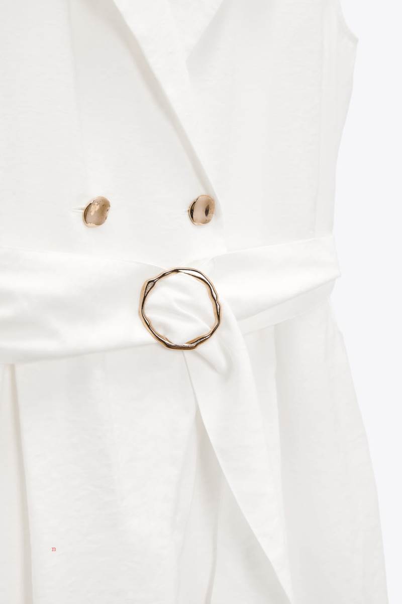 ZARA WRAP WITH BELT Jumpsuit Dam Vita | KSMYJ-2491