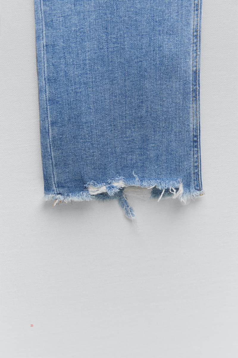 ZARA ZW THE DREED FLARE Jeans Dam Blå | GYASZ-6852