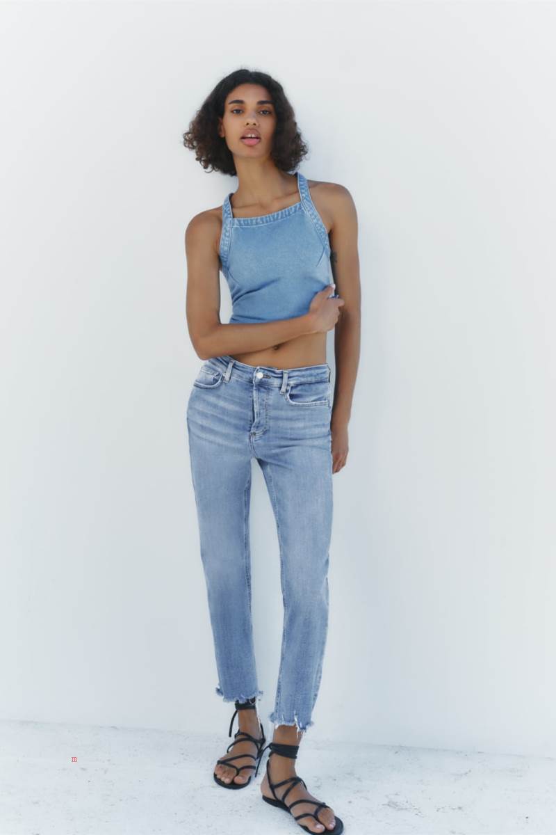 ZARA ZW THE DREED FLARE Jeans Dam Blå | GYASZ-6852