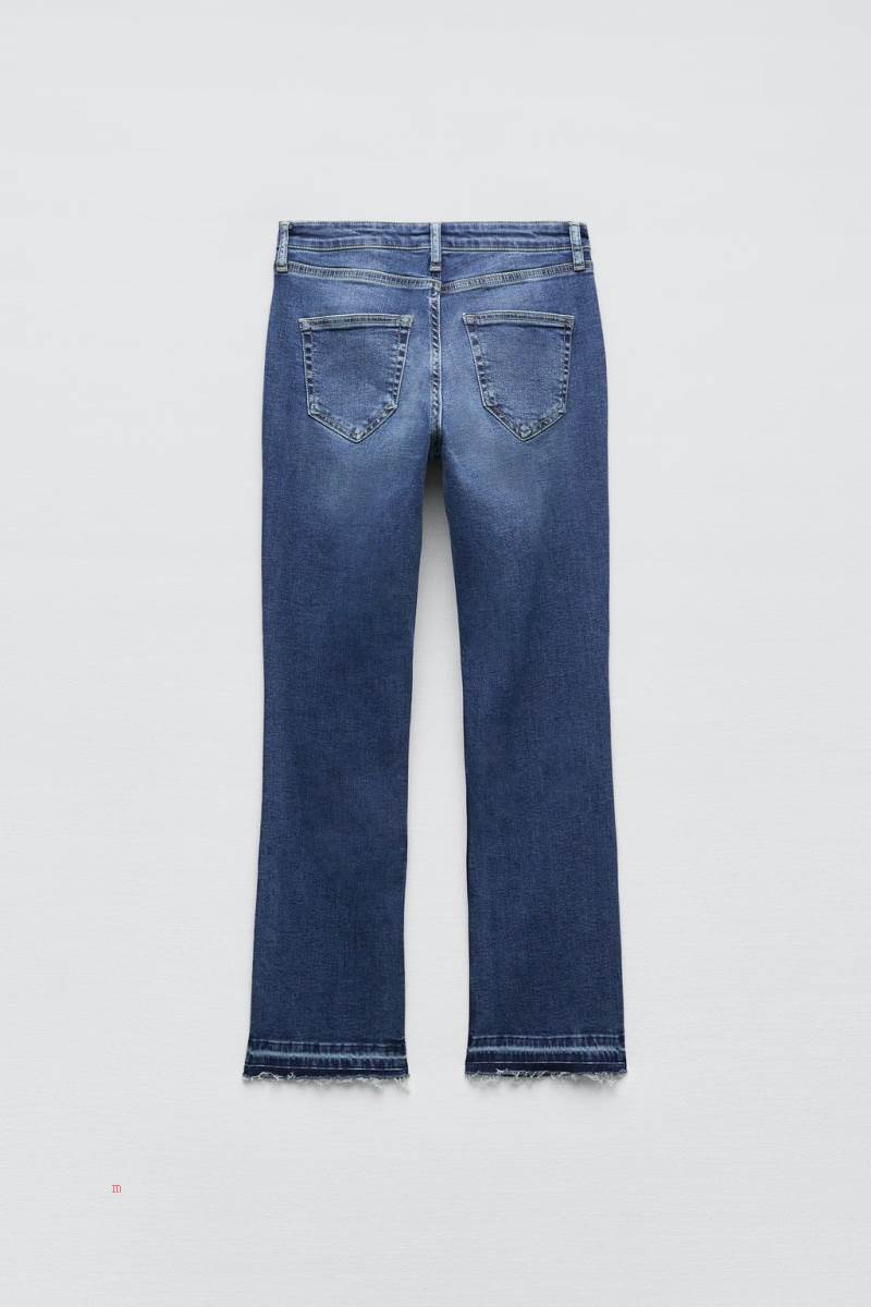 ZARA ZW THE LOW RISE BOOTCUT Jeans Dam Blå | NLUSV-1537