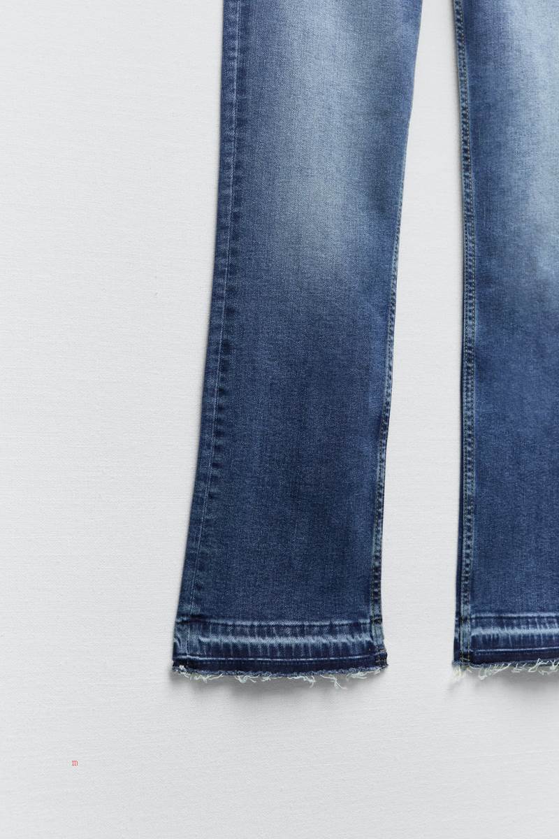 ZARA ZW THE LOW RISE BOOTCUT Jeans Dam Blå | NLUSV-1537