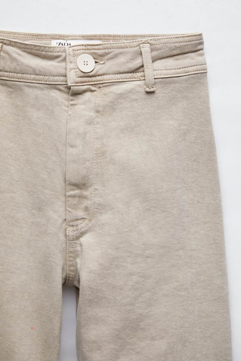 ZARA ZW THE MARINE STRAIGHT Jeans Dam Grå | DTKVN-7389